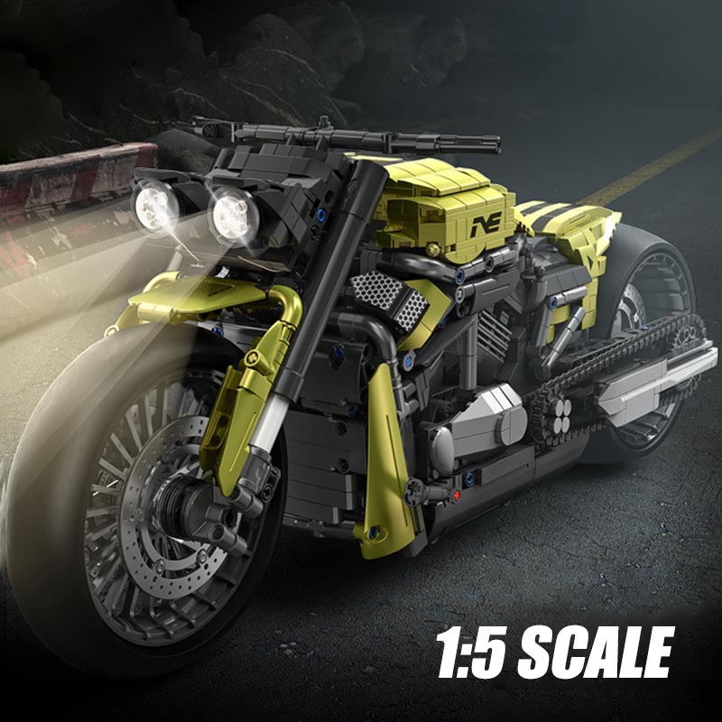 Model Kit Vespa - テクニカルシティ 2427 個ハーレーバイク MOC スポーツカービルディングブロック 1:5
