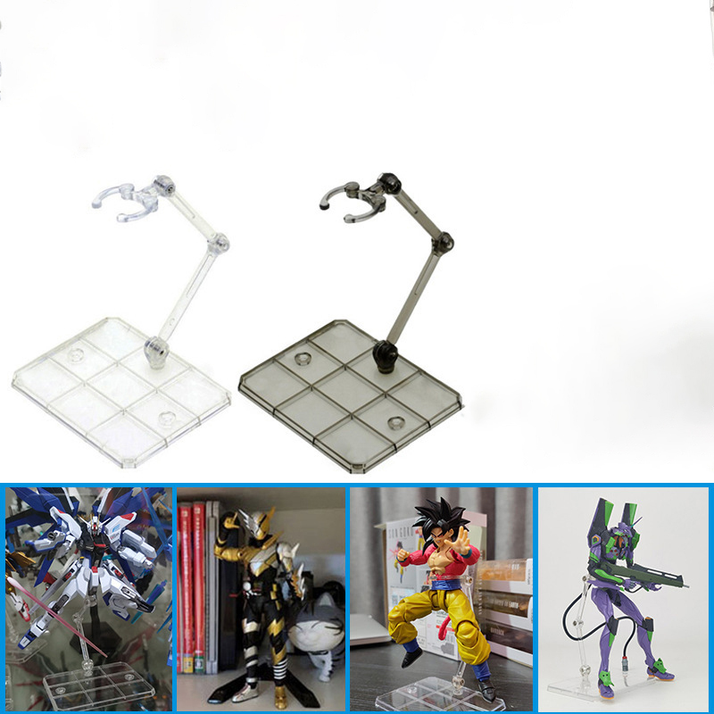 Model Kit Eva - クリアアクションフィギュアスタンド、組み立て式アクションフィギュアディスプレイホルダーベースドールモデルサポートスタンド HG RG SD SHF ガンダム