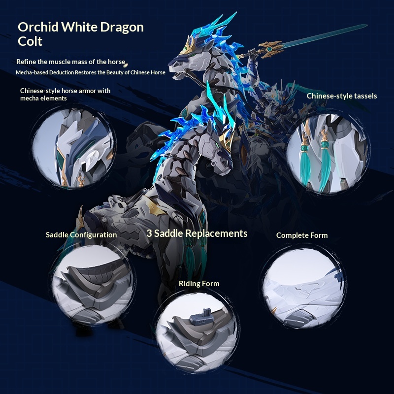 モトノクリアリック・趙雲メカモデル 馬に乗った合金製スケルト - Model Kit Lancelot のレビューと価格