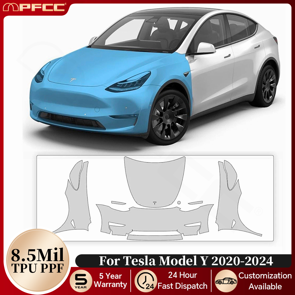 テスラ モデルY 2020-2024用 カット済みPPF 9 - Paint Model Kit のレビューと価格